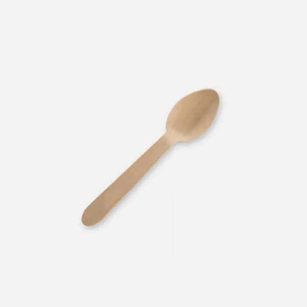 Mini Tea/Coffee Spoon Wooden 11cm (4.3'') 1x100
