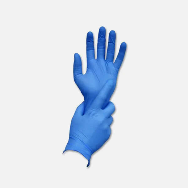 Large NITRILE Blue Powder Free Glove 1x100